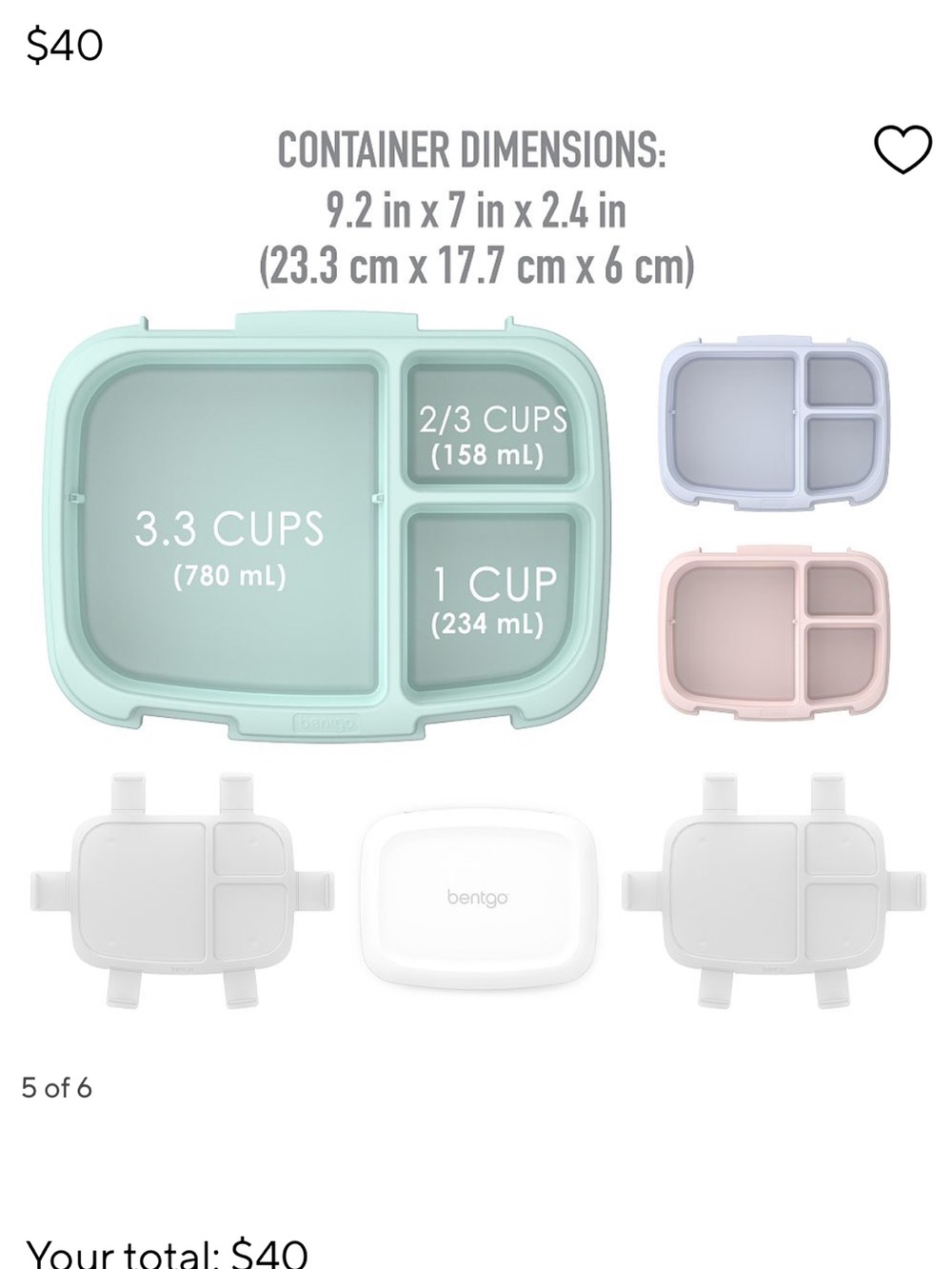 Bentgo Stackable Lunch Boxes (2) - Picture 5 of 6